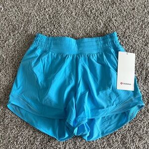Lululemon Athletica Blue Athletic Shorts Moisture-Wicking Lightweight